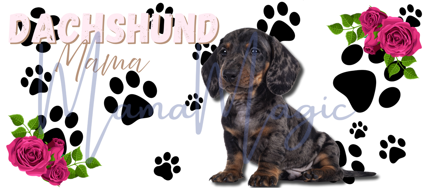 Daushound 16oz Libby Snow Globe Wrap | Digital Cup Wrap | PNG