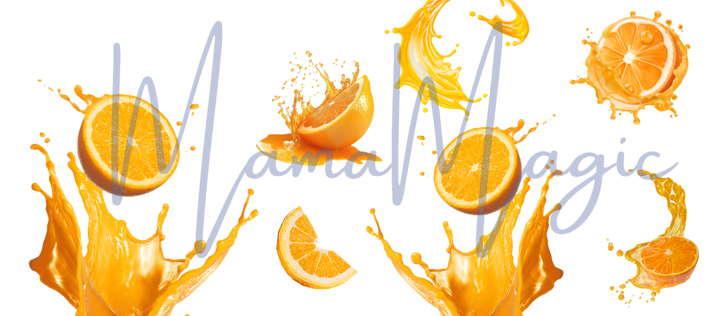 Oranges 16oz Libby Cup Wrap | Digital Download | PNG