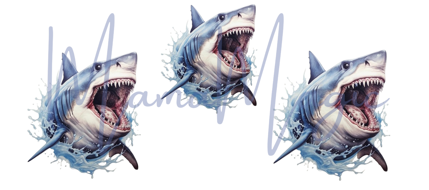 Shark 16oz Libby Cup Wrap | Digital Download | PNG
