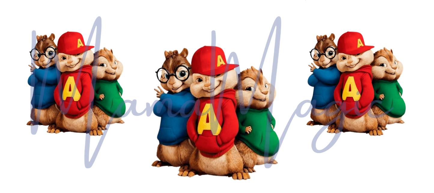 Chipmunks 16oz Libby Cup Wrap | Digital Download | PNG