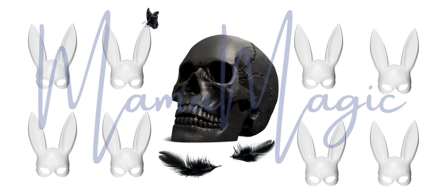Dark Skulls | Original Digital Design | 16oz Libby Cup PNG | Digital Download