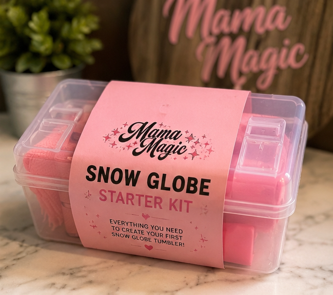 💖 Double 16oz Kit - DIY Snow Globe Tumbler Kit – Everything You Need to Create Your Own Snow Globe Cups