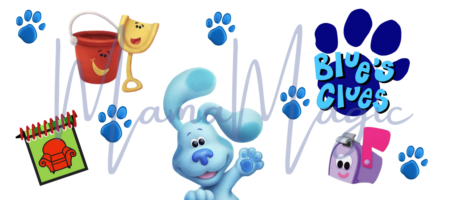 Blue Puppy Inspired 16oz Libby Cup Wrap | Digital Download | PNG