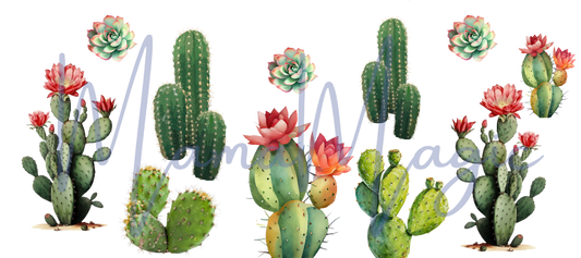 Cactus 16oz Libby Cup Wrap | Digital Download | PNG