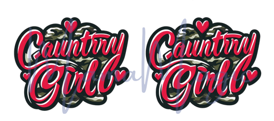 Country Girl 16oz Libby Snow Globe Wrap | Digital Cup Wrap | PNG