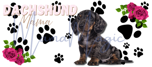 Daushound 16oz Libby Snow Globe Wrap | Digital Cup Wrap | PNG