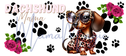 Daushound 16oz Libby Snow Globe Wrap | Digital Cup Wrap | PNG