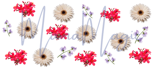 Flowers 16oz Libby Cup Wrap | Digital Download | PNG