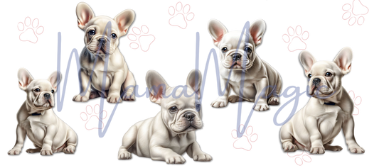 Frenchie 16oz Libby Snow Globe Wrap | Digital Cup Wrap | PNG