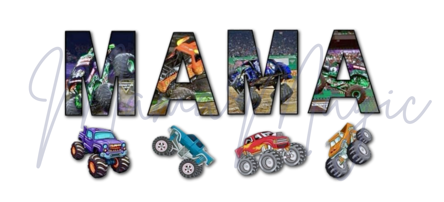 Monster Truck Mama 16oz Libby Cup Wrap | Digital Download | PNG