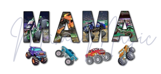 Monster Truck Mama 16oz Libby Cup Wrap | Digital Download | PNG