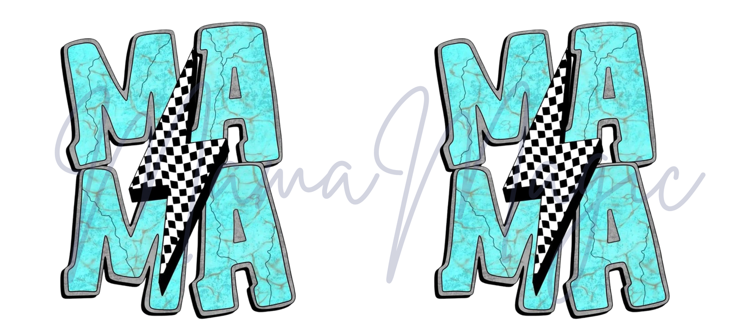Teal Mama | Modern Graphic Cup Design | PNG Download