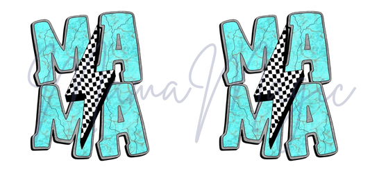 Teal Mama | Modern Graphic Cup Design | PNG Download