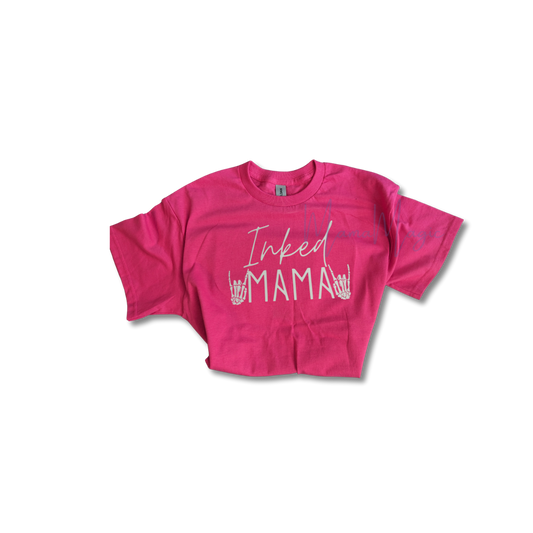 Inked Mama Bright Pink T-Shirt