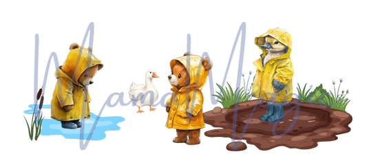 Little Bear 16oz Libby Snow Globe Wrap | Digital Cup Wrap | PNG