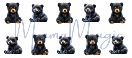 Baby Black Bear 16oz Libby Cup Wrap | Digital Download | PNG