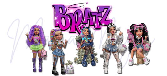 Brat Dolls Inspired | Modern Graphic Cup Design | PNG Download