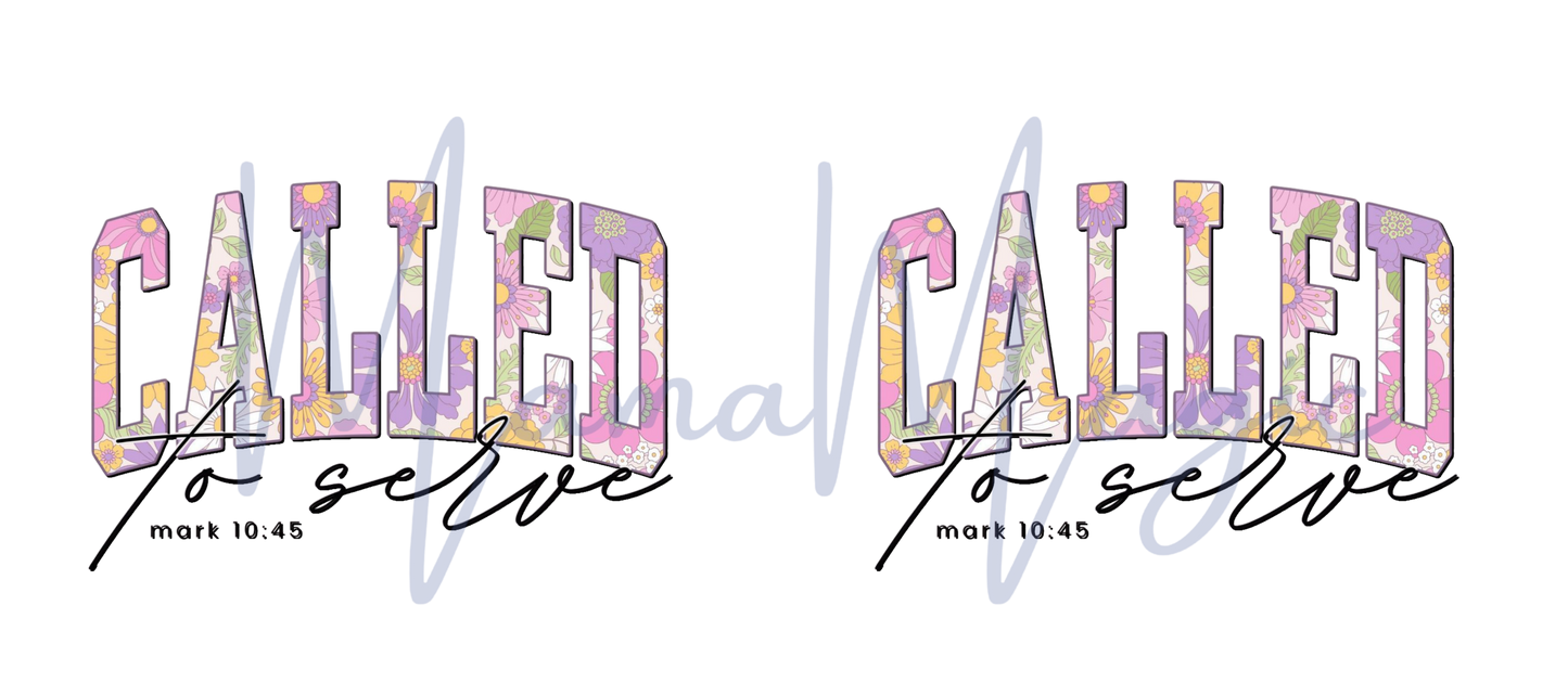 Called to Serve 16oz Libby Cup Wrap | Digital Download | PNG