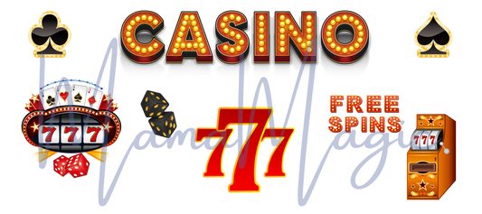 Casino | Original Digital Design | 16oz Libby Cup PNG | Digital Download