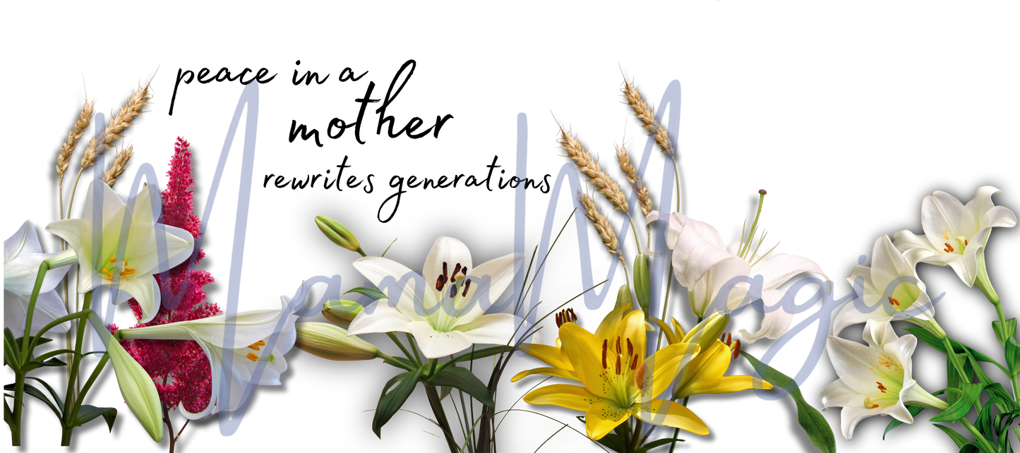 Lilly Flower 16oz Libby Cup Wrap | Digital Download | PNG
