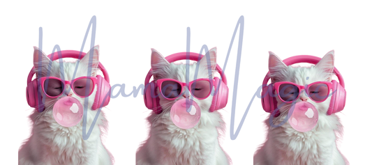 White Kitty 16oz Libby Cup Wrap | Digital Download | PNG