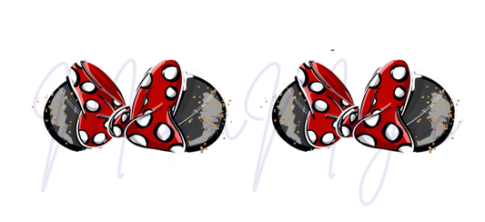 Minnie Ears Inspired | Modern Graphic Cup Design | PNG Download