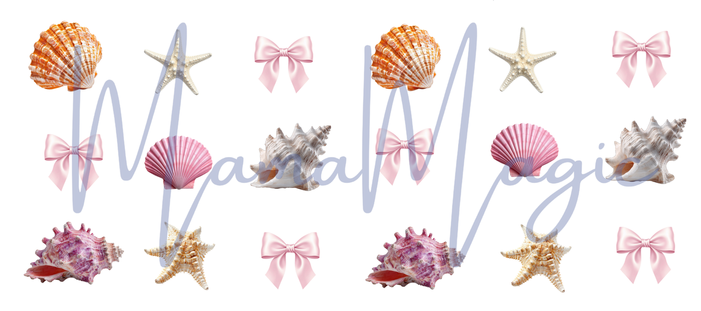 Seashell 16oz Libby Cup Wrap | Digital Download | PNG
