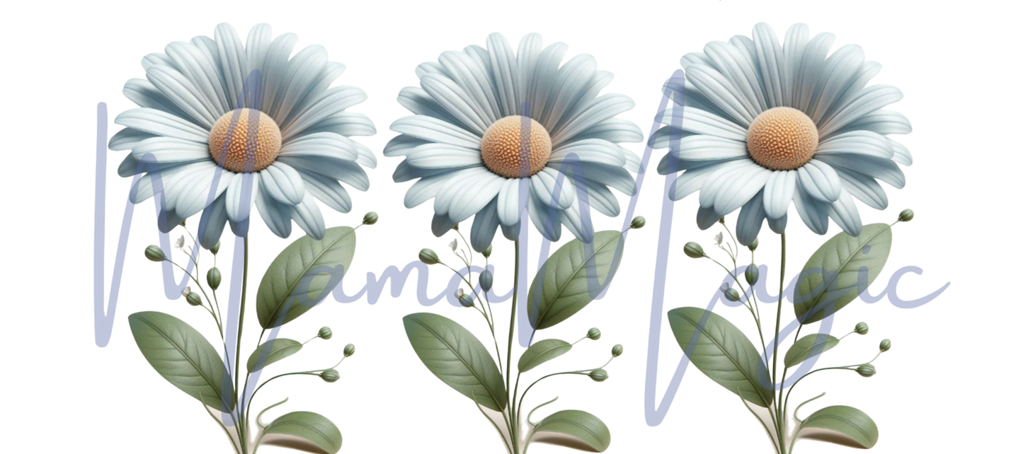 White Flower 16oz Libby Cup Wrap | Digital Download | PNG