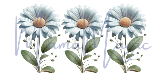 White Flower 16oz Libby Cup Wrap | Digital Download | PNG