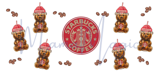Coffee Bears 16oz Libby Cup Wrap | Digital Download | PNG
