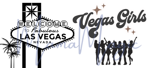 Las Vegas Girls | Casino Night Digital Design |16oz Libby Cup PNG